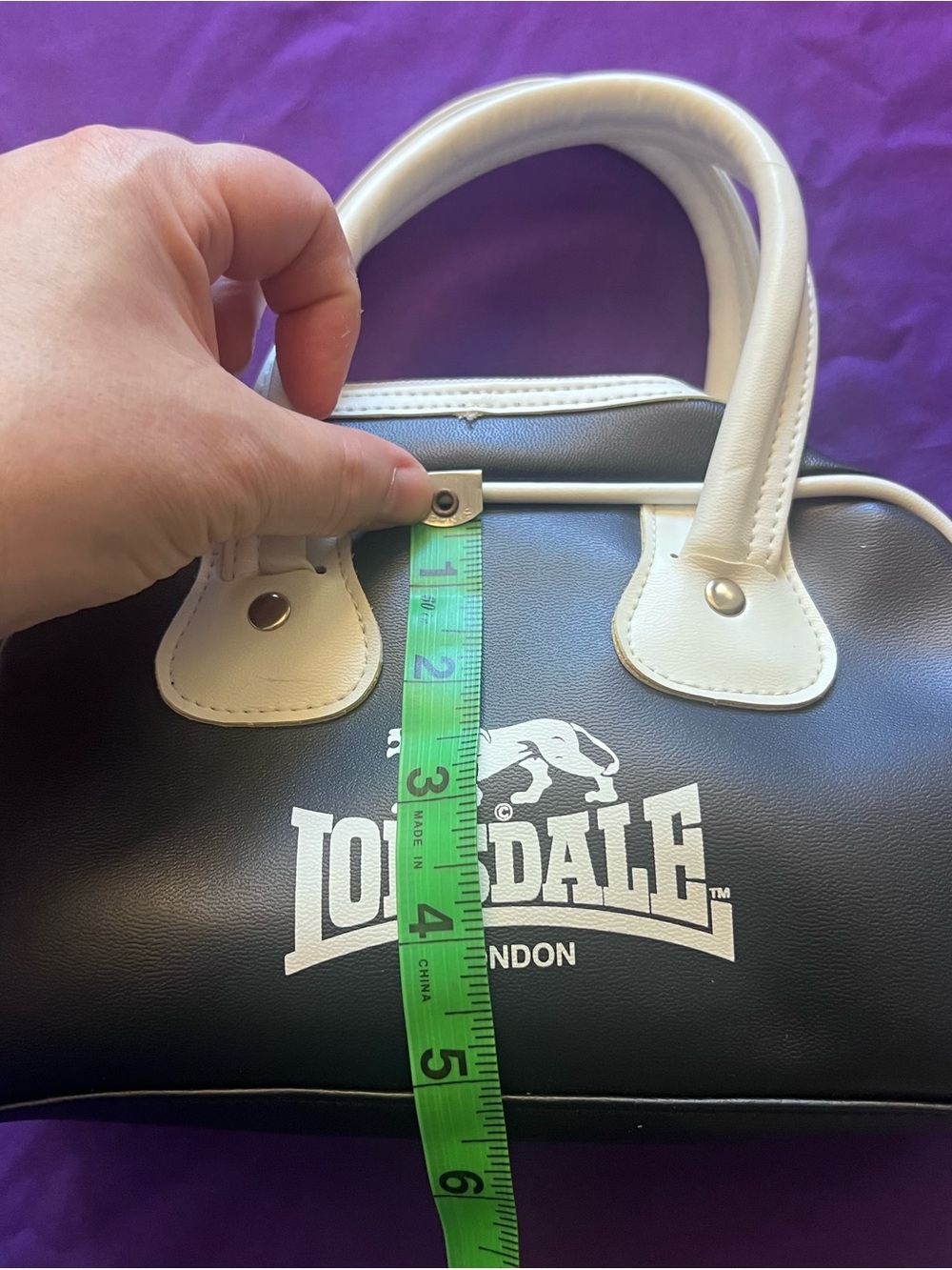 Vintage Lonsdale London Mini Bowler Bag MINT EUC - Picture 8 of 10